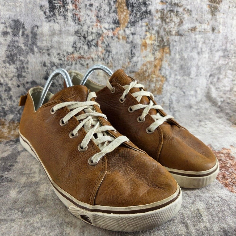 KEEN Timmons Sneakers‎ Mens 11 Brown Leather Vulcanized Low Top Lace Up Shoes